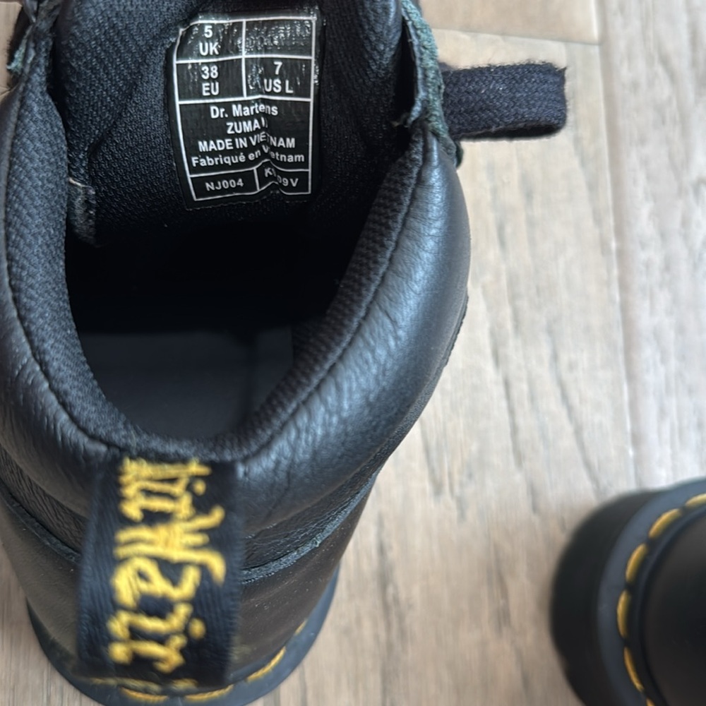Dr. Martens Black Leather Moto Boots - Picture 2 of 9